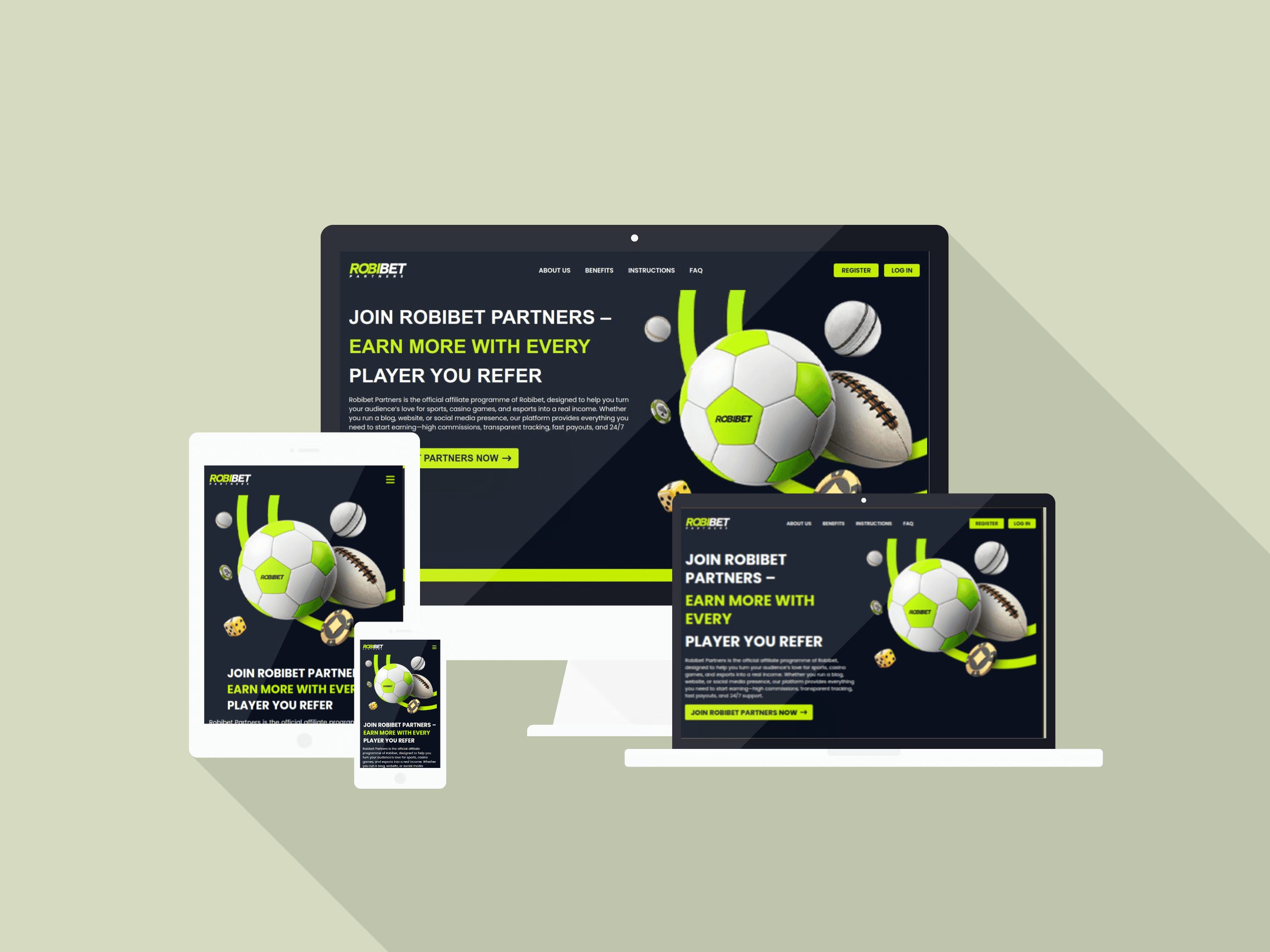 Robibet Partners – Affiliate Landing Page